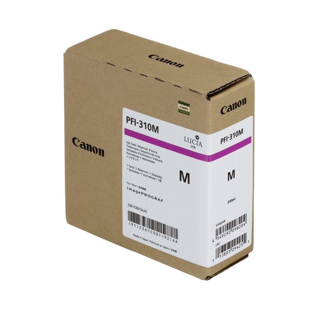 Cartuccia CANON MAGENTA 2361C001 PFI-310M 330ml PLOTTER TX3000/3100/4000/4100